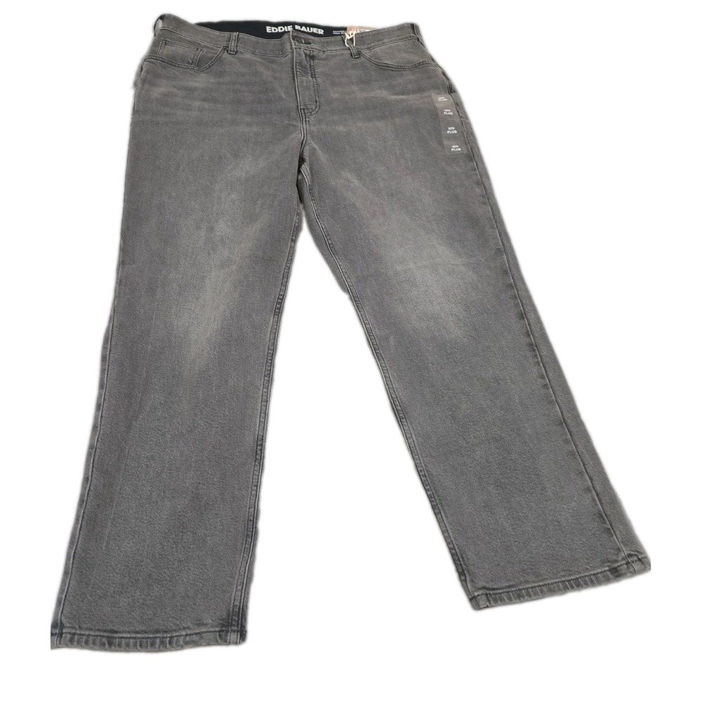 Eddie Bauer Authentic Perfect Straight Jeans Women's Plus Size 22W Gray NWT $85
